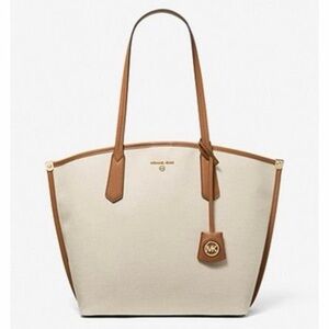 Michael Kors Beige and Brown Tote Bag